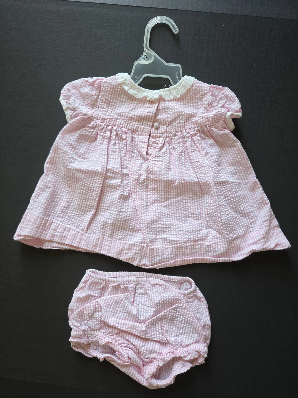 Ralph Lauren Pink Seersucker Dress with Matching Bloomers